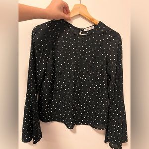 Dex Polka Dot Semi-sheer Women’s Party Blouse